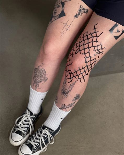 70 Above Knee Tattoo Designs for Your Inspiration